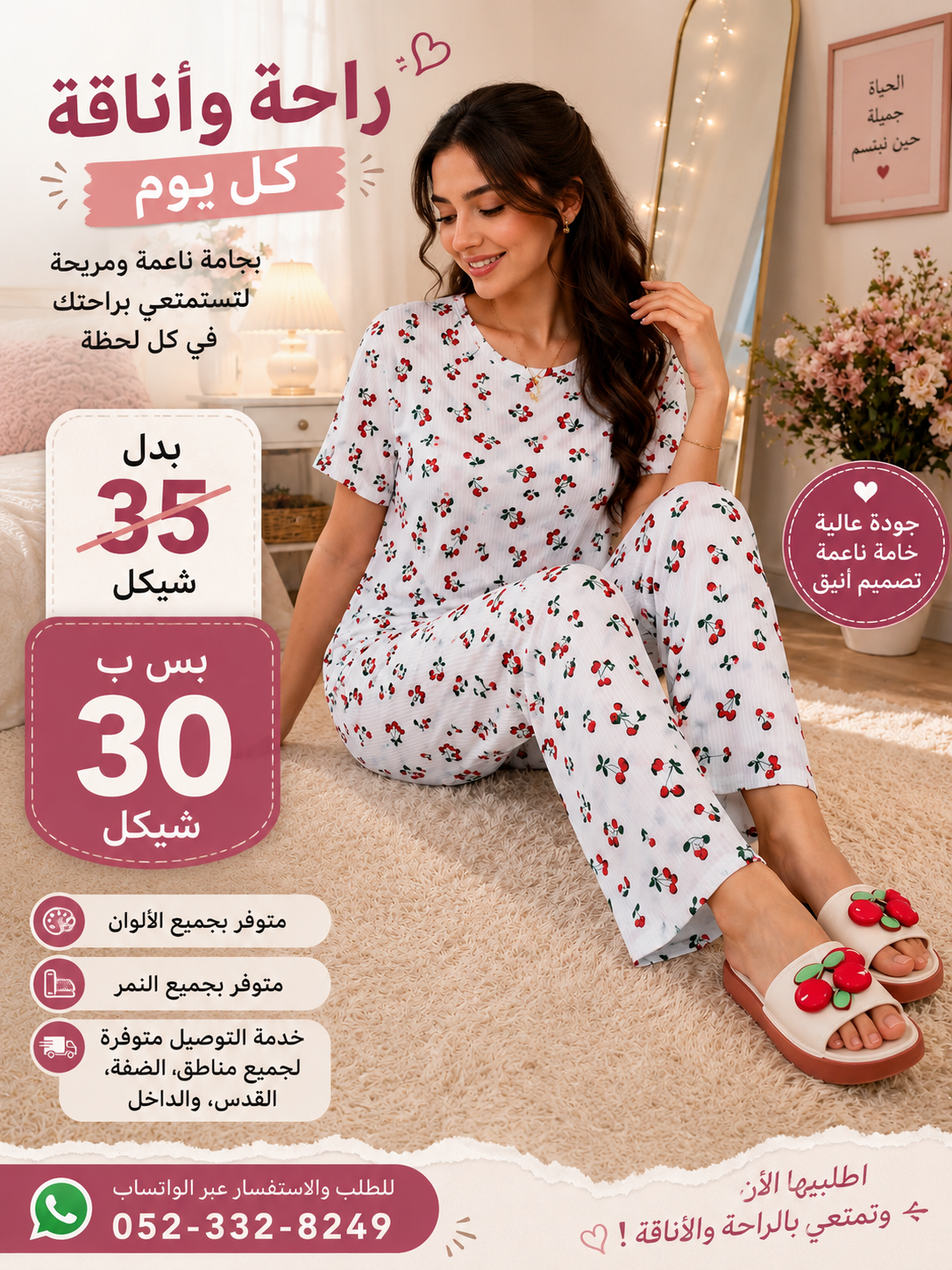 بيجامة مريحة وأنيقة