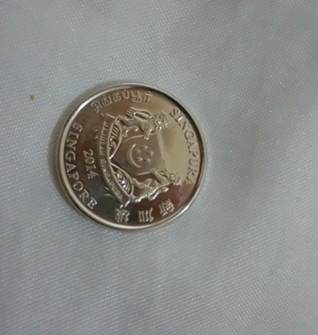عملة سنغافورة 20 سنت 2014