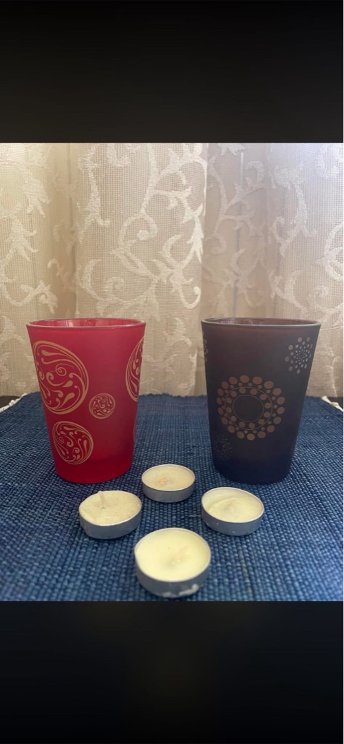 Decorative Candle Holders with Tea Lights
