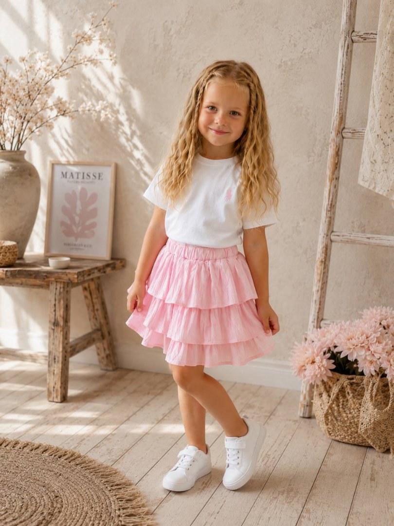 Girls' Tiered Ruffle Skirt 1