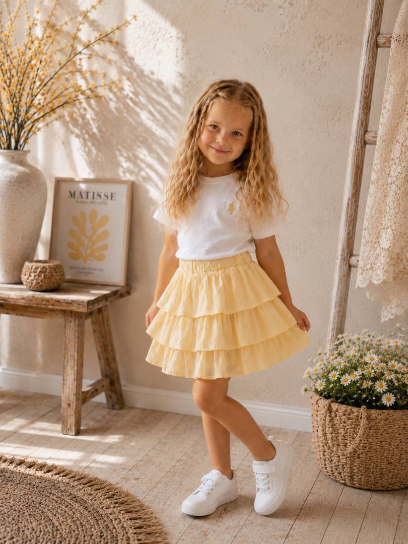Girls' Tiered Ruffle Skirt 3