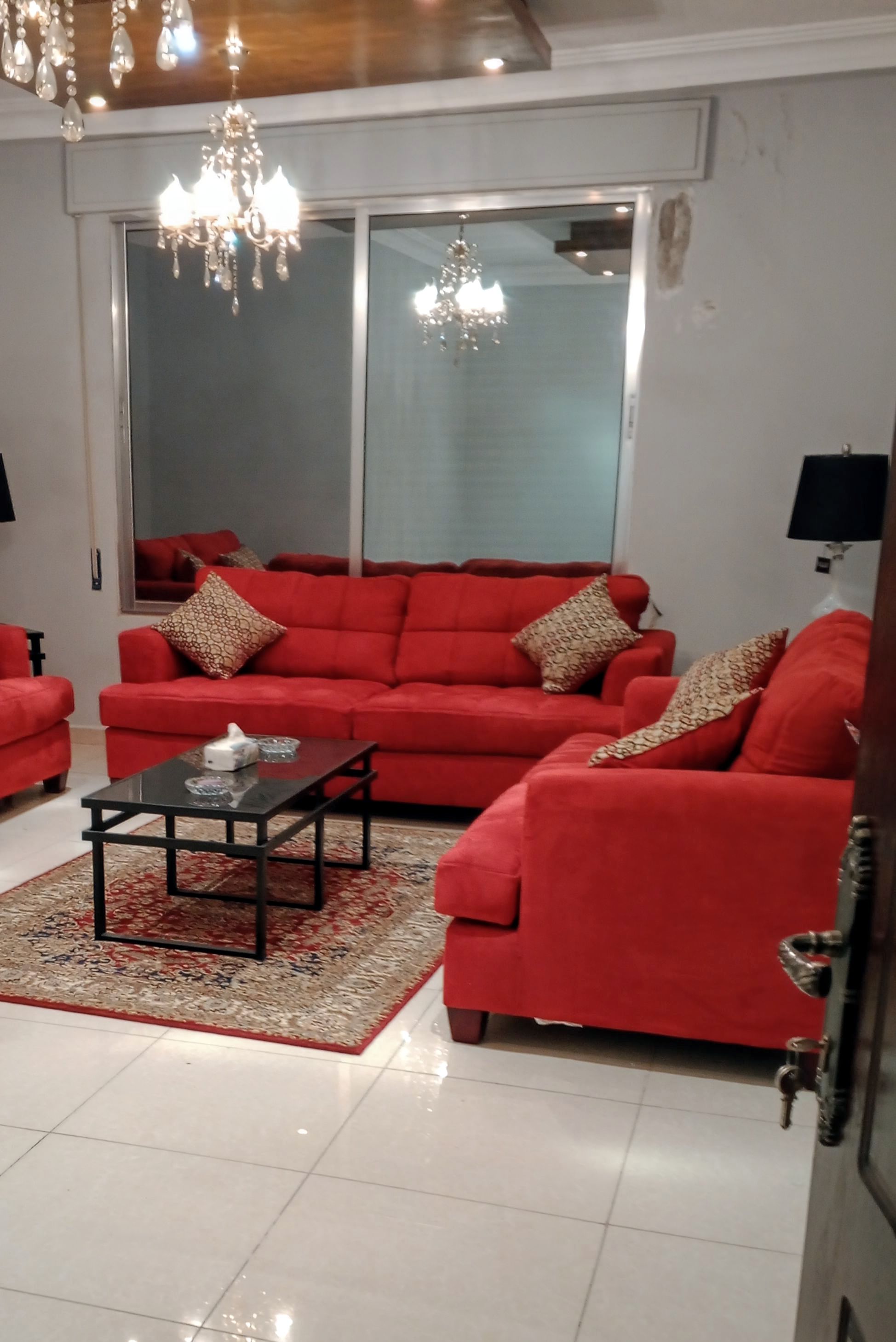 طقم طاولة قهوة زجاج 2