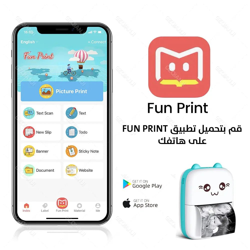Portable Mini Sticker Printer for Phone 3