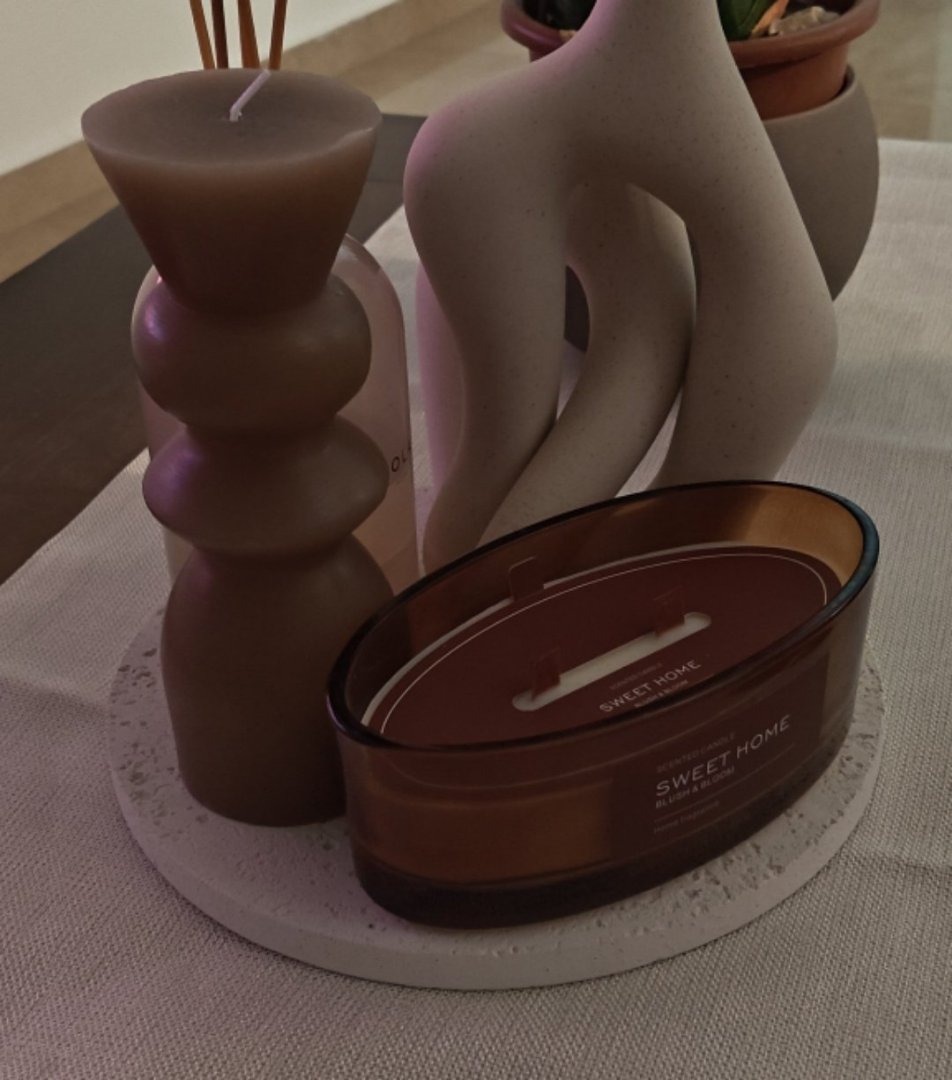 طقم شموع ديكور منزلي