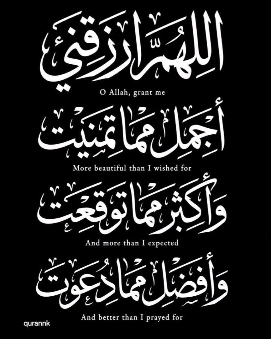 لوحة فنية إسلامية - دعاء للبركات