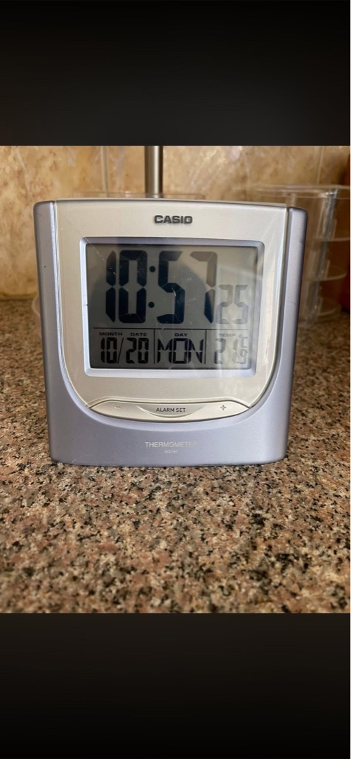 Casio Digital Alarm Clock with Thermometer