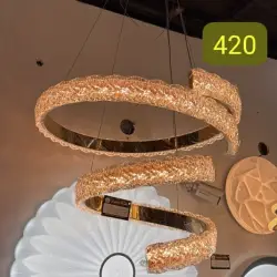 طقم ثريا كريستال حديثة وإضاءة سقف