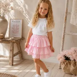 Girls' Tiered Ruffle Skirt