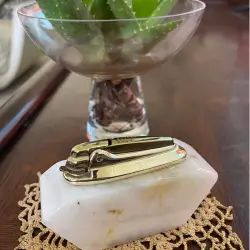 Vintage Gold Lighter on Marble Base