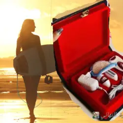 مجموعة جهاز تدليك كهربائي محمول