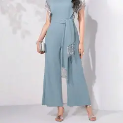 جمبسوت نسائي أنيق بشراشيب