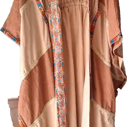 Embroidered Kaftan Dress