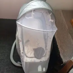 Baby Electric Swing with Mosquito Net and Remote